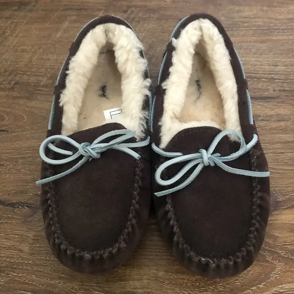 Ugg Kids Dakota Slippers Dark Brown Size 2